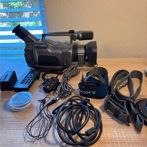 Sony Gray Camcorder Set with Accessories